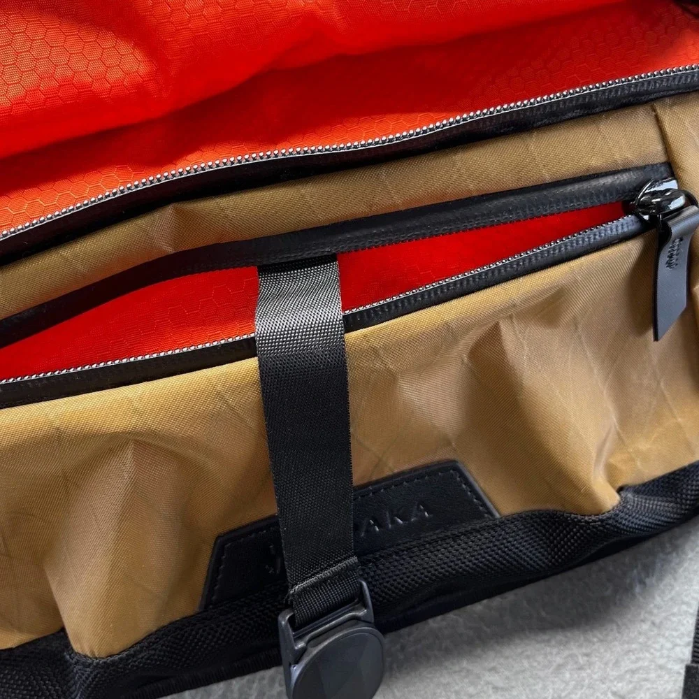 Alpaka Atom Sling X-Pac Mustard Yellow Crossbody EDC Techwear Bag Unisex travel